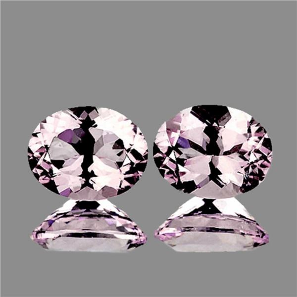 Unheated Light Pink Morganite [Flawless-VVS] Pair