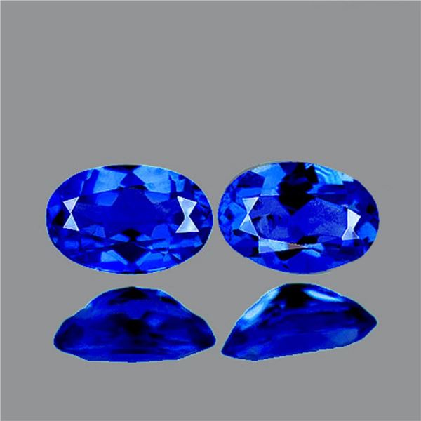 Natural Blue Rare Hauynite Pair [Flawless-VVS]