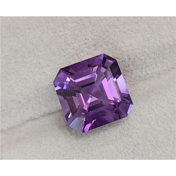 Natural Asscher Purple Amethyst 27.25 Ct [Flawless-VVS]