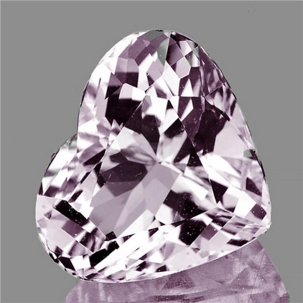 Natural Soft Pink Morganite Heart [Flawless-VVS]