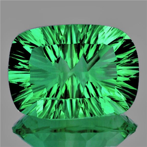 Natural Emerald Green Fluorite 87 Cts  {Flawless-VVS1}