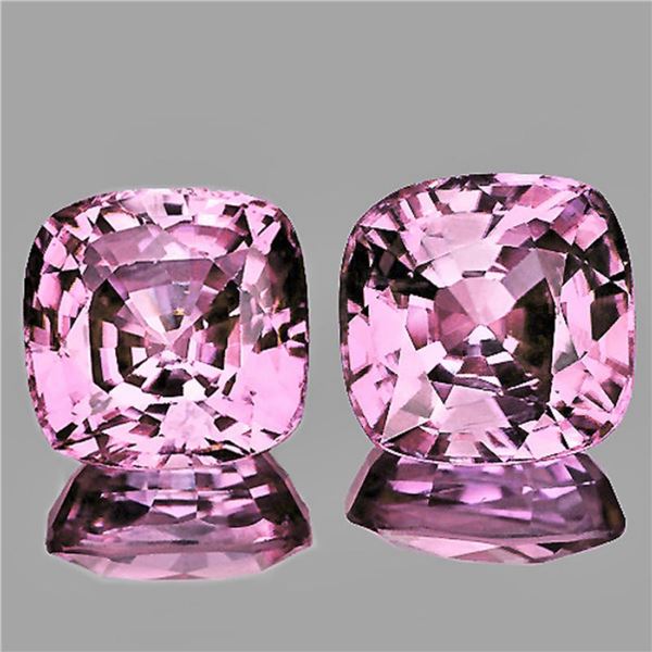 Natural Cushion Baby Pink sapphire Pair [Flawless-VVS]