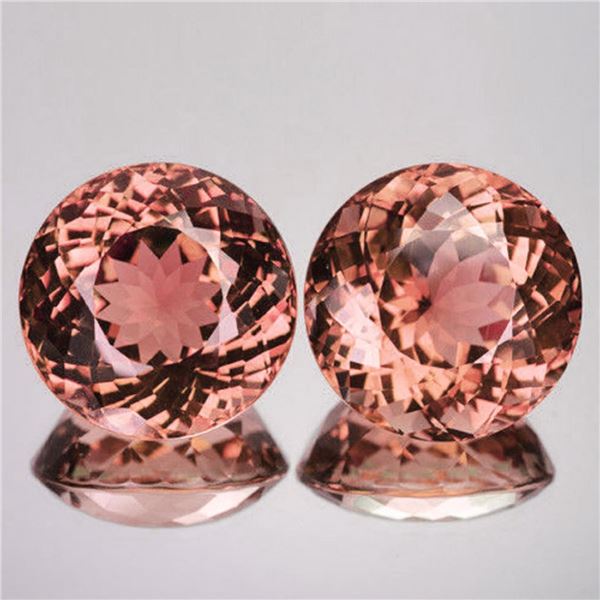 Natural Rare Golden Pink Sapphire Pair [Flawless-VVS]
