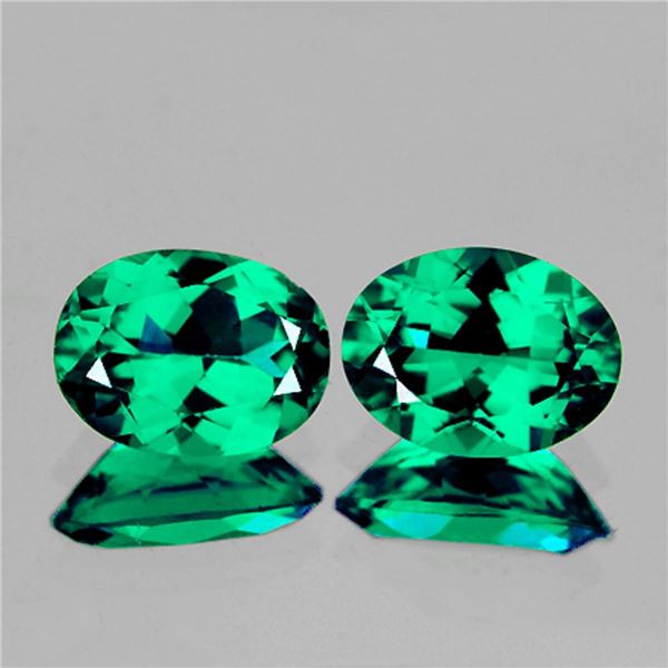 Natural  Green Topaz Pair {Flawless-VVS1}