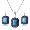 Image 1 : Turquoise Antique Silver Necklace Set