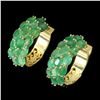 Image 1 : Natural Columbian Emerald Earrings