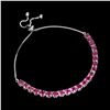 Image 2 : Natural Pink Raspberry Rhodolite Garnet  Bracelet