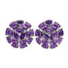 Image 1 : Natural Amethyst &  Tanzanite Earrings