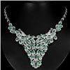 Image 1 : NATURAL COLOMBIAN EMERALD NECKLACE