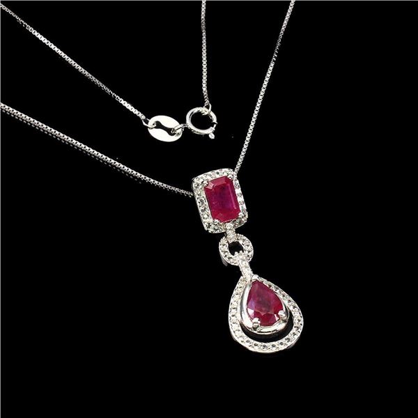 Natural Pigeon Blood Red Ruby Necklace