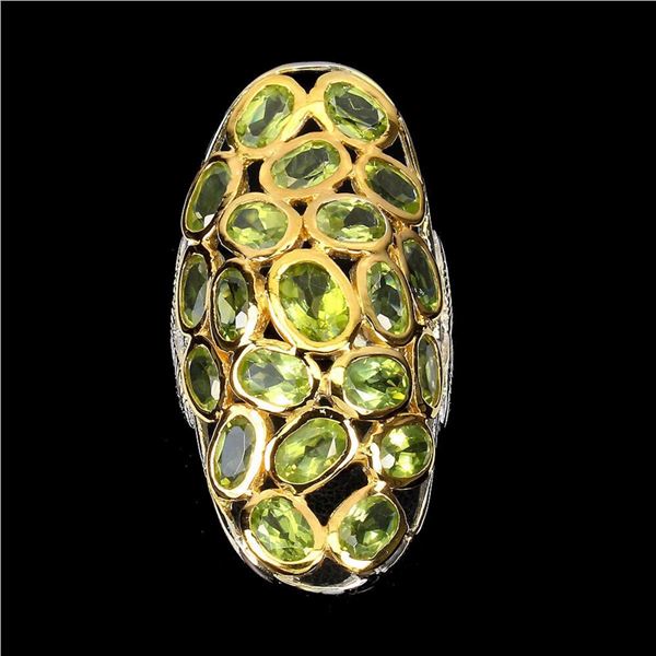 Natural Handmade  Green Peridot Ring