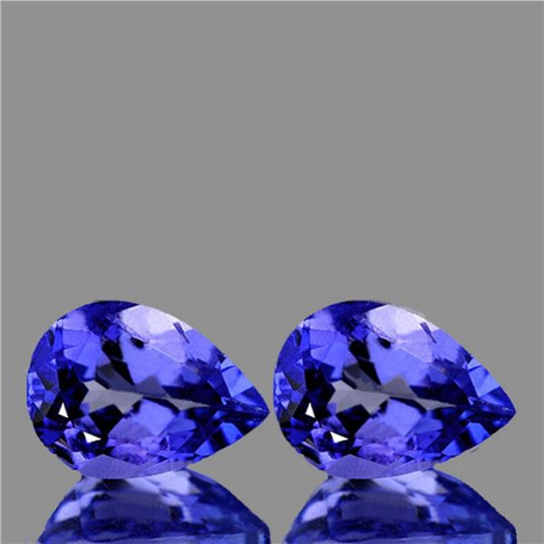 Natural Purple Blue Tanzanite Pair [Flawless-VVS]