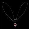 Image 3 : Natural Pigeon Blood Red Ruby Necklace
