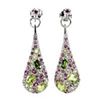 Image 1 : Natural Peridot & Chrome Diopside Earrings