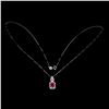 Image 2 : Natural Pigeon Blood Red Ruby Necklace