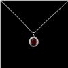 Image 2 : Natural Pigeon Blood Red Ruby Necklace