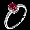 Image 1 : Natural Pigeon Blood Red Ruby Ring