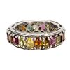 Image 2 : Natural Unheated Tourmaline Eternity Ring