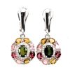 Image 1 : Natural Multi Color Tourmaline EarRings