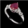 Image 1 : Natural Pigeon Blood Red Ruby Ring