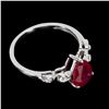 Image 2 : Natural Pigeon Blood Red Ruby Ring