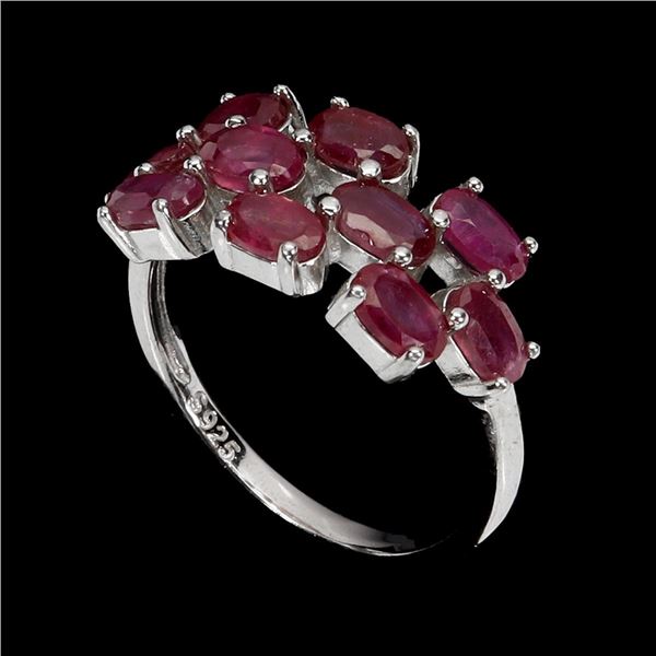 Natural Oval Red Ruby Ring