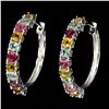 Image 1 : Natural Multi Color Tourmaline Earrings