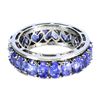 Image 1 : Natural Unheated Tanzanite Eternity Ring