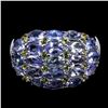 Image 1 : Natural Tanzanite & Peridot Ring