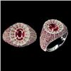 Image 1 : Natural Red Ruby & Sapphire Ring
