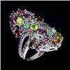 Image 2 : Natural Multi Gemstones Cocktail Ring