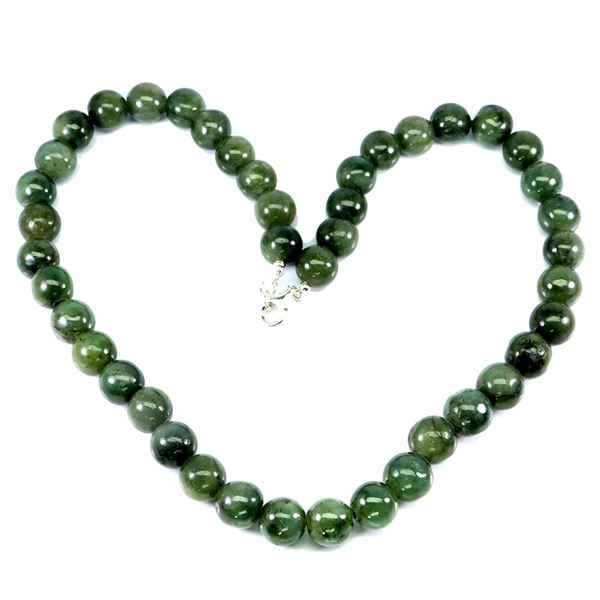 Natural Burma Green Jade Necklace