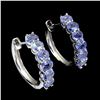 Image 1 : Natural Blue Tanzanite Earrings