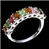Image 1 : Natural Multi Color Tourmaline Ring