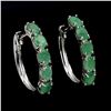 Image 1 : Natural Colombian Emerald Earrings
