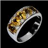 Image 2 : Natural Oval Brazil Citrine Ring