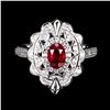 Image 1 : Natural Pigeon Blood Red Ruby Ring