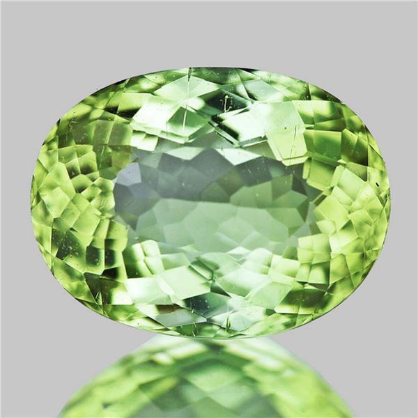 Natural Apple  Green Tourmaline {Flawless-VVS}