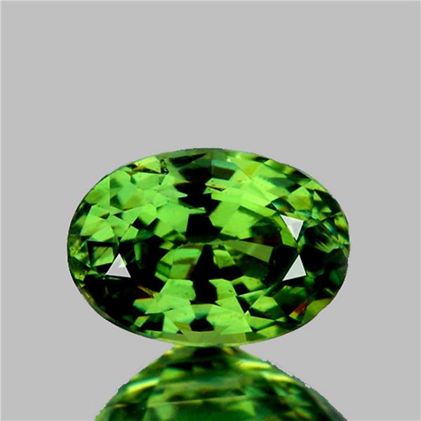 Natural Oval Rare Green Demantoid {Flawless-VVS}