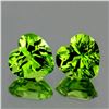 Image 1 : Natural Green Peridot Hearts Pair [Flawless-VVS]