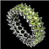 Image 1 : Natural Peridit Eternity Ring