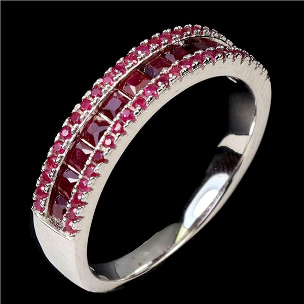 Natural Princess Red Burma Ruby Ring