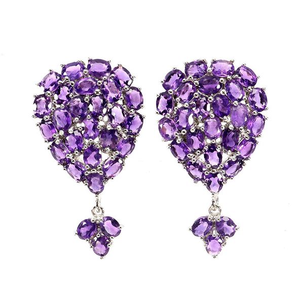 Natural Uruguay Amethyst Earrings