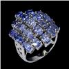 Image 2 : Natural Violet Blue Tanzanite Ring