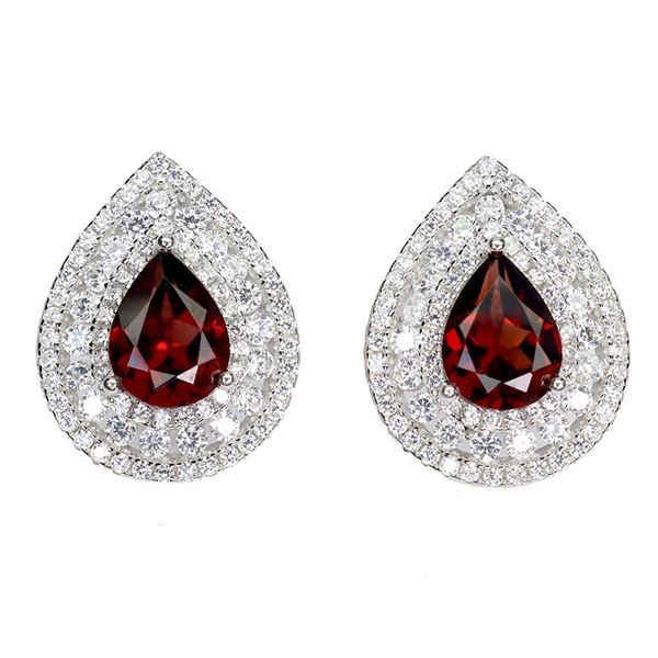 Natural Mozambique Garnet Earrings