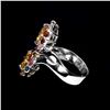 Image 3 : Natural Citrine & Multi Color  Tourmaline Ring