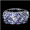 Image 1 : Natural Violet Blue Tanzanite Ring