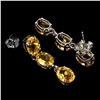 Image 2 : Natural Brazil Golden Citrine Earrings