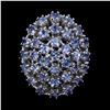 Image 1 : Natural Violet Blue Tanzanite Ring