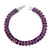 Image 1 : Natural  Rhodolite Garnet Bracelet